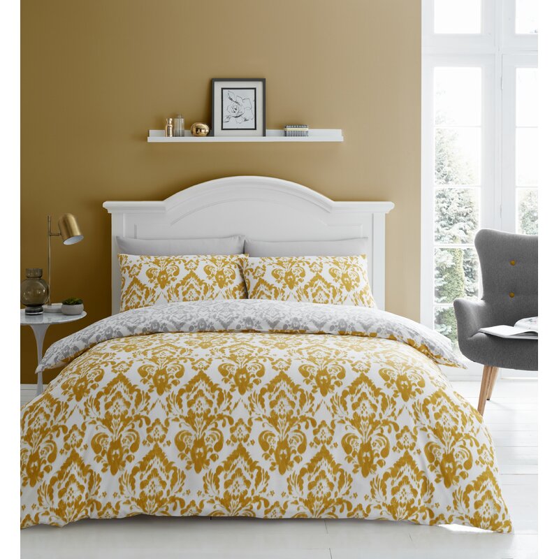 Catherine Lansfield Damask Duvet Cover Set & Reviews | Wayfair.co.uk